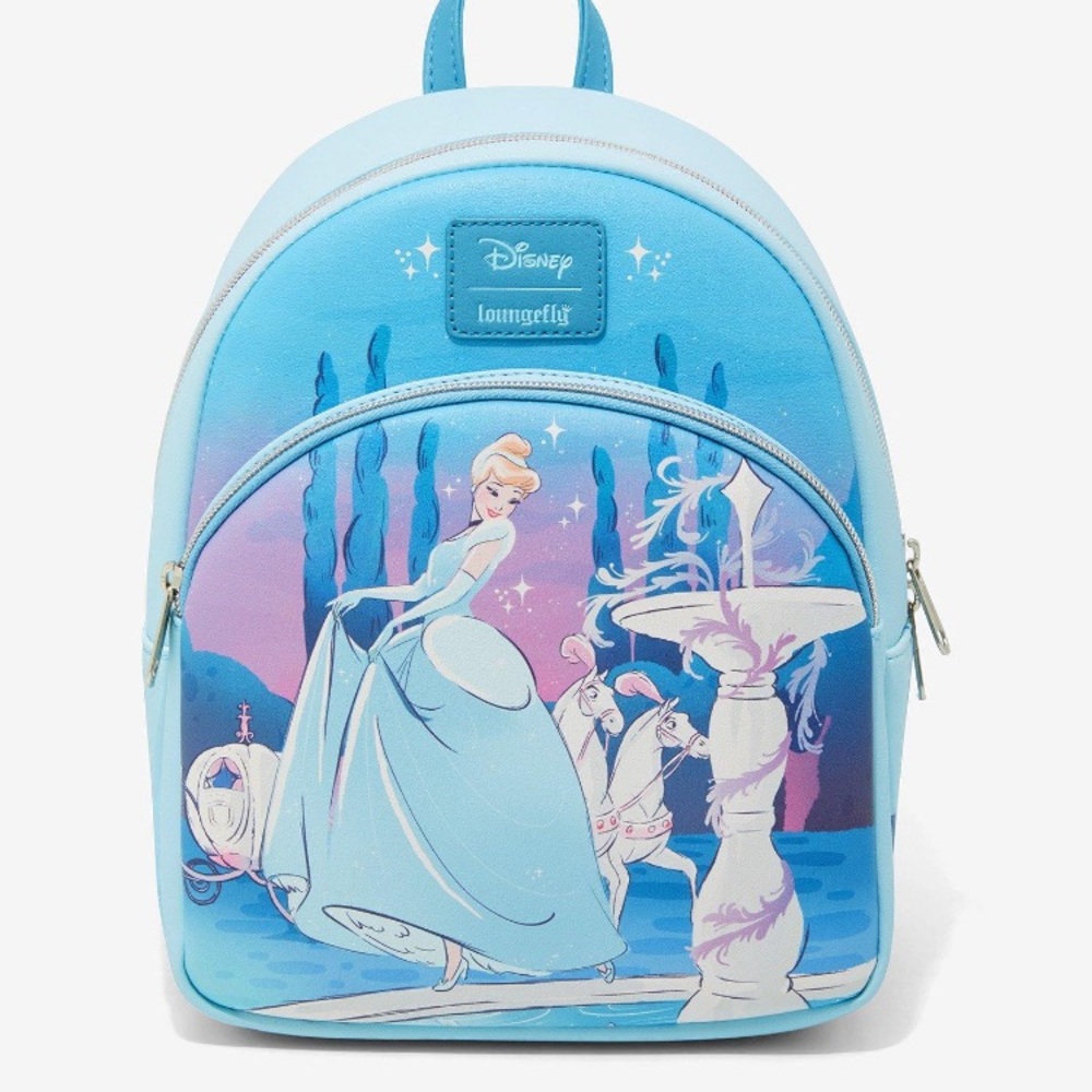 New Loungefly Disney Cinderella Ball Gown Mini Backpack